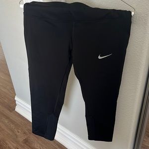 Black Nike running tights